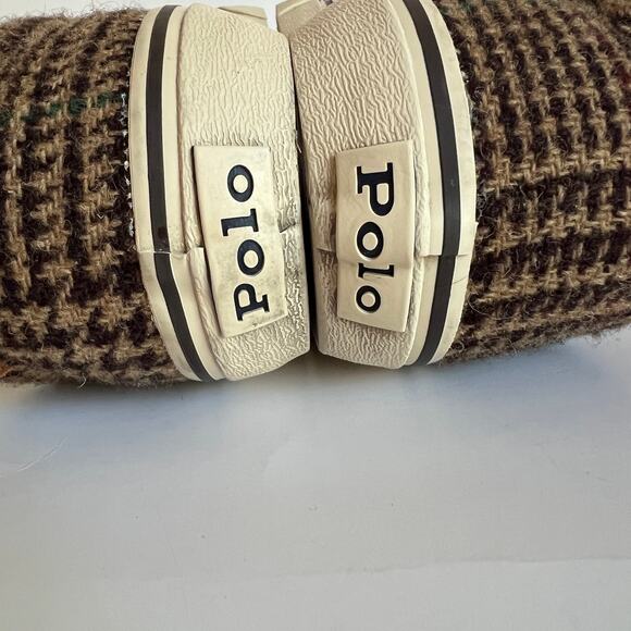 POLO RALPH LAUREN Keaton Harris Tweed Sneaker In Glen Plaid Size 14 - Picture 11 of 16